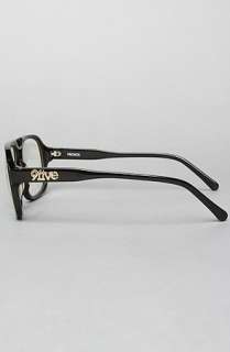 9Five Eyewear The Fronts Sunglasses with Clear Lenses in Black Gold 