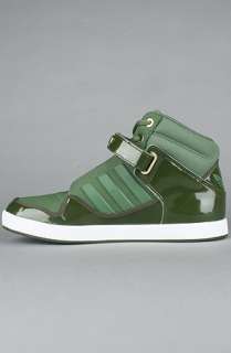 adidas The Adirise 20 Sneaker in Base Green and Strong Olive 