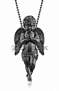 ZShock Guardian Angel Charm by ZShock in Silver with Black Platinum 