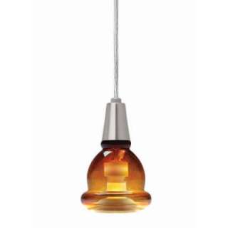 Hampton Bay Linear Track Mini Pendant With Direct Wire Canopy Amber 