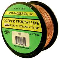 Opti Tackle Copper Line 450 ft 7 strand 45lb 506 450  