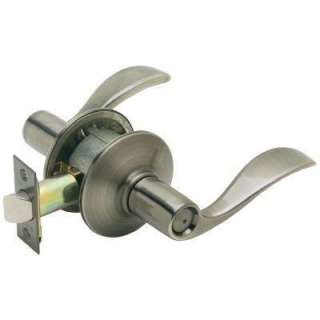 Schlage Accent Antique Pewter Bed and Bath Lever F40 ACC 620 at The 