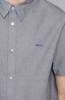 WeSC The Gaber Buttondown Shirt in Dark Blue  Karmaloop   Global 