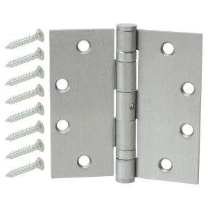 Everbilt 4 in. Bright Brass Ball Bearing Security Hinge 14975 at The 