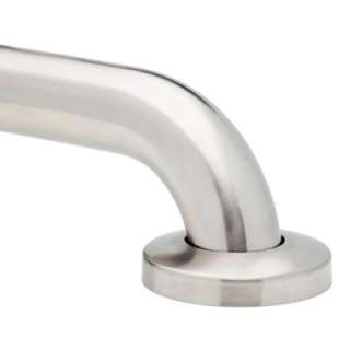   RequiredGripp 18 in. x 1 1/2 in. Grab Bar in Brushed Stainless Steel