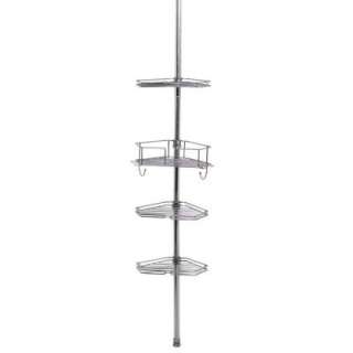Zenith Metal Tension Mount Pole Shower Caddy in Chrome (2190SS) from 