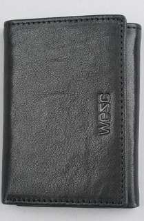WeSC The Joakim Leather Wallet in Black  Karmaloop   Global 