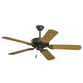   /Outdoor Ceiling Fan All Weather Oak Blades Weathered Bronze Finish