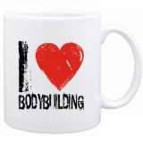 LOVE Bodybuilding Sport Tasse (Weiß, Keramik, 325 ml)