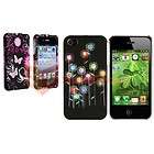 Flower Butterfly new Hard Case Cover iphone 4G OS 4  