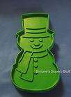 Vintage Hallmark Christmas Green Snow Man Cookie Cutter 1973