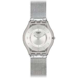 Swatch Damen Armbanduhr Metal Knit SFM118M  Uhren