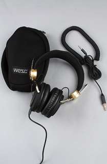 WeSC The Bassoon Golden Headphones in Black  Karmaloop   Global 