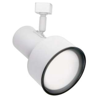   White Step Cylinder Track Lighting Fixture EC736WH 