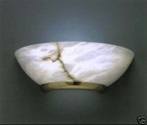 12 Genuine alabaster wall sconce with golden trim  