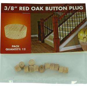 in. Unfinished Oak Button Plugs (12 Pack) 9400R 038 HD00L at The 