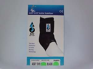 MED SPEC ASO EVO ANKLE STABILIZER ORTHOSIS BRACES BLACK ALL SIZES 