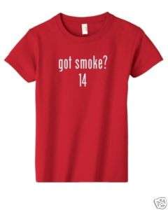 got smoke 14? Womens Red T Shirt Stewart New Tony MED  