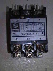 GE Contactor 25 FLA CR353AB3A*1 24 Volt  