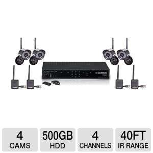 Lorex LH324501C4W DVR and Camera Security System   4 Channel, H.264 