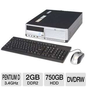 HP Compaq dc7700 Desktop PC   Intel Pentium D 3.4GHz, 2GB DDR2, 750GB 