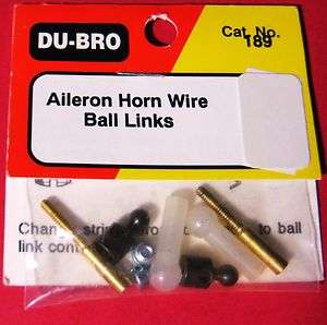 Du Bro Dubro Aileron Horn Wire Ball Links 2 DUB189 189 011859001896 