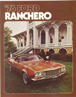 1976 Ford Ranchero Sales Brochure GT/Squire/500+++  