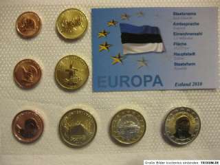 Euro  Proben Satz Europa, Estland 2010  