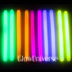 200 Lumistick 6 Glowsticks Light Sticks Assorted Color  