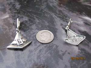 METAL WITCH HAT ZIPPER PULL/PURSE CHARM #57 SILVER TONE  