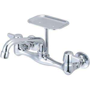 Central Brass Wall Mount Kitchen Faucet on 8 In. Centers 0048 UA at 