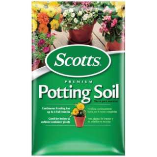   . ft. Premium Potting Soil with Fertilizer 70751750 