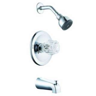 Glacier Bay Single Handle Tub and Shower Faucet in Chrome 875 2101 at 