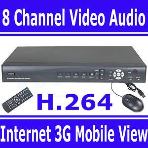 264 8 Channel CCTV Surveillance Security Net DVR Digital Video Audio 