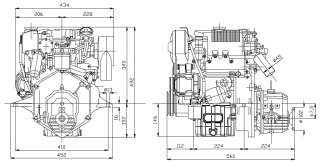 Lombardini Bootsdiesel / Bootsmotor LDW 502 M   9,5 kW (13 PS 