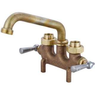 Central Brass 2 Handle Laundry Faucet in Rough Brass 0465 at The Home 