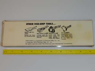 VTG Vise Grip 10WR Locking Pliers Wrench 1973 NEW NOS Petersen USA 