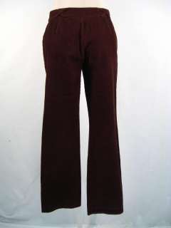 CYNTHIA ROWLEY Dark Brown Corduroy Pants Size 4  