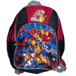 IRON SPIDER MAN &WOLVERINE Light Up School Backpack $30  