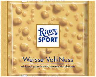 Ritter Sport Schokolade WEISSE VOLL NUSS 5 x 100g  
