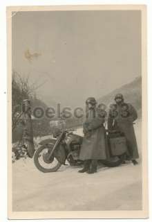 Foto BMW R12 Krad Kradmelder Wehrmacht Eifel Motorrad  