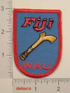 FIJI Fijian Weapon WAU CLUB Travel Souvenir PATCH  