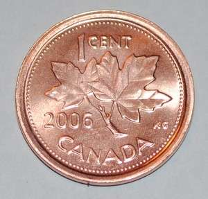   Mint Mark 1 Cent Canada Zinc Nice Uncirculated Canadian Penny Non Mag