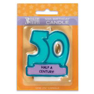 50th Birthday Candle Cake party favors decorations NEW  