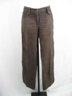 DOLCE & GABBANA Brown Cotton Boot Cut Pants Slacks 40  