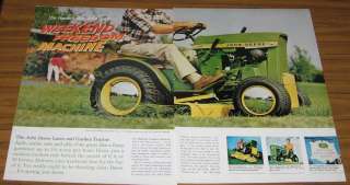 1967 Vintage Ad John Deere 8HP Model 110 Lawn and Garden Tractors 