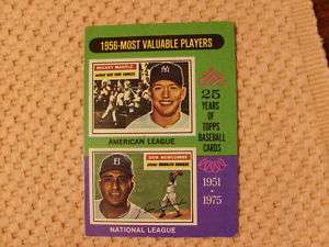 1975 topps most valuable players mickey mantle newcombe  