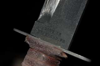 Case USMC Knife 7 Blade Leather Washer Handle  