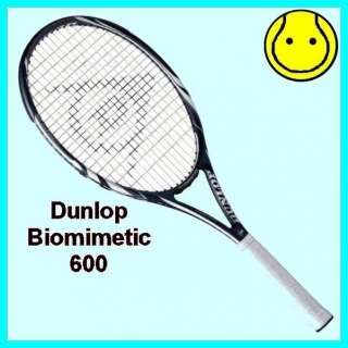 New Dunlop Biomimetic 600 STRUNG 4 3/8 Tennis Racquet Bio Racket 