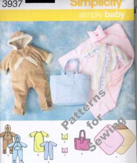   Sewing Simplicity Girl Boy Baby Toddler Size NB 12M OOP NEW Bunting